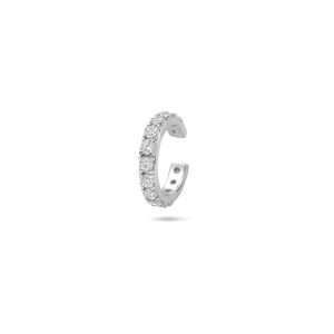 ear cuff zirkonia 12,5 mm zilver gerhodineerd