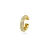 ear cuff zirkonia 15,5 mm 1 micron zilver verguld (geel)