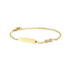 graveerarmband infinity zirkonia 11 - 13 cm 14K geelgoud