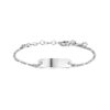 graveerarmband plaat 5,0 mm 16 + 2 cm zilver gerhodineerd