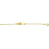 graveerarmband singapore plaat 5 mm 14K geelgoud - Afbeelding 2