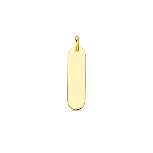 graveerhanger 29 mm 14K geelgoud