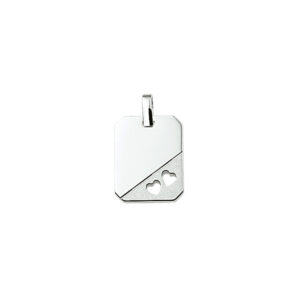 graveerhanger gestanste hartjes zilver gerhodineerd