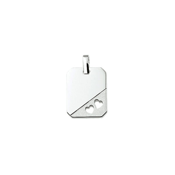 graveerhanger gestanste hartjes zilver gerhodineerd