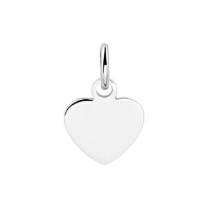 graveerhanger hart zilver gerhodineerd