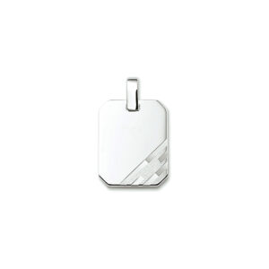 graveerhanger poli/mat zilver gerhodineerd