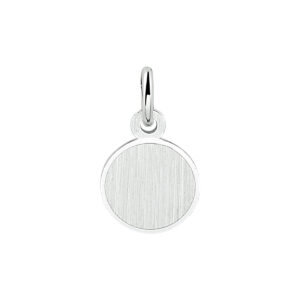 graveerhanger rond gediamanteerd zilver gerhodineerd