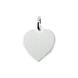 graveerhartje gediamanteerd zilver wit