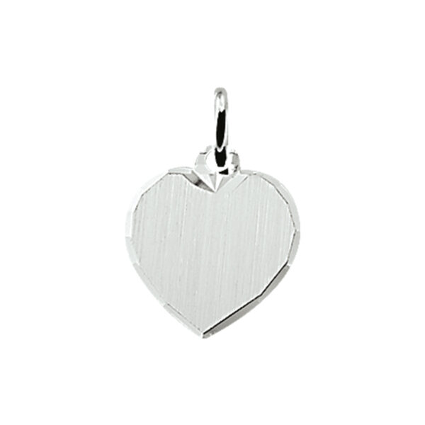graveerhartje gediamanteerd zilver wit