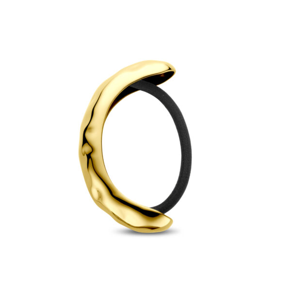 hair cuff gehamerd ion plating 19 x 77 mm edelstaal - Afbeelding 2