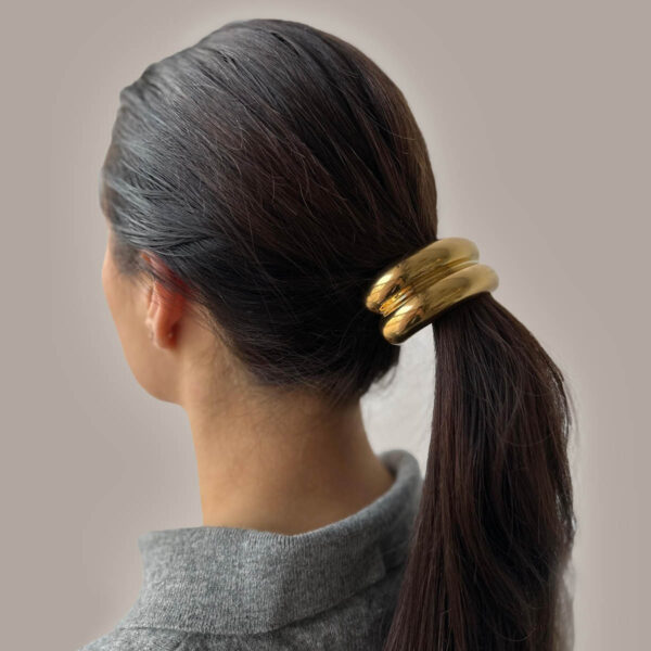 hair cuff ion plating 32 x 76 mm edelstaal - Afbeelding 4