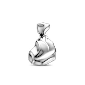hanger 22 mm zilver gerhodineerd