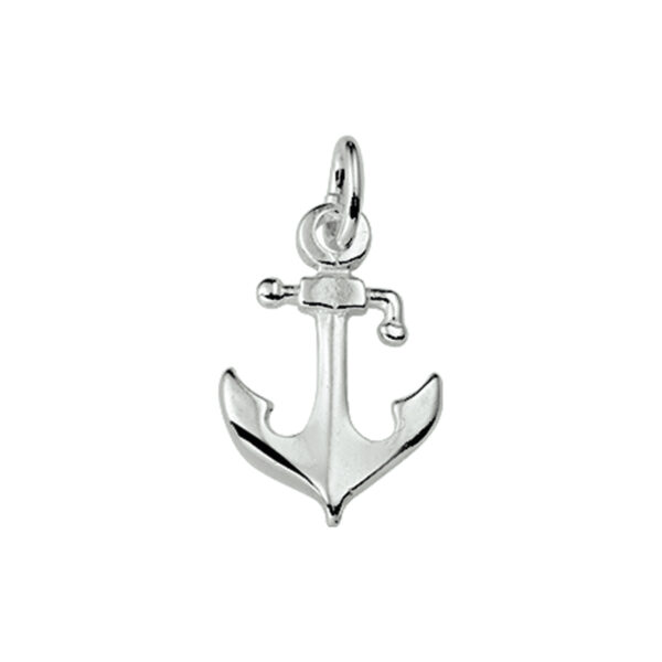 hanger anker zilver wit