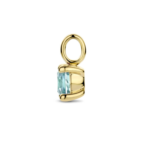 hanger blauw topaas 14K geelgoud - Afbeelding 3