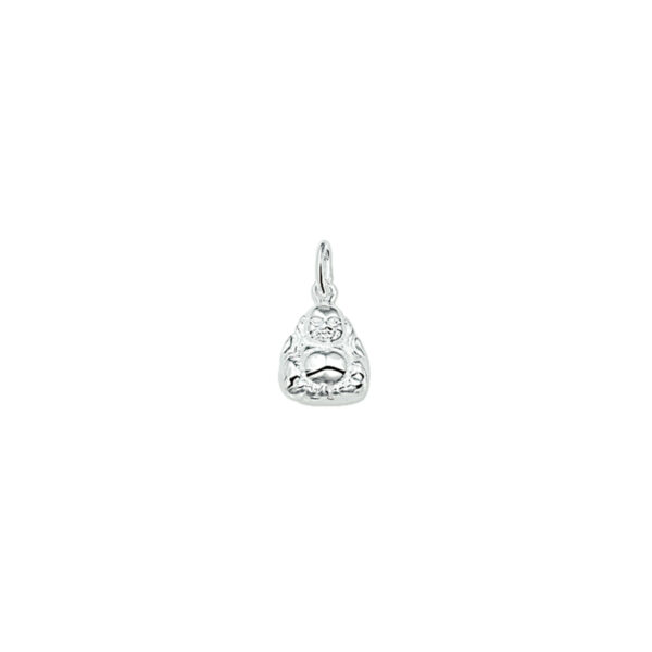 hanger boeddha zilver gerhodineerd