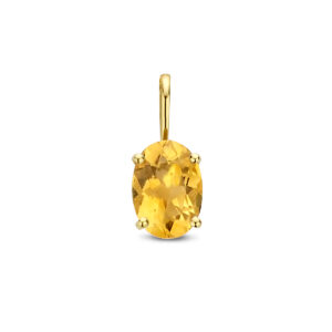 hanger citrien 14K geelgoud