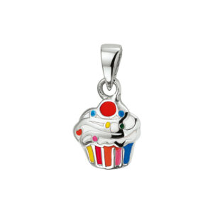 hanger cupcake zilver gerhodineerd