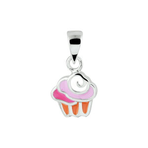 hanger cupcake zilver gerhodineerd