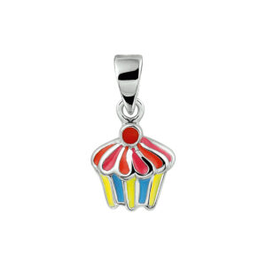 hanger cupcake zilver gerhodineerd