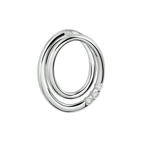 hanger diamant 0.04ct h si 14K witgoud