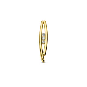 hanger diamant 0.10ct h si 14K geelgoud