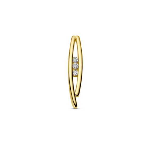 hanger diamant 0.10ct h si 14K geelgoud