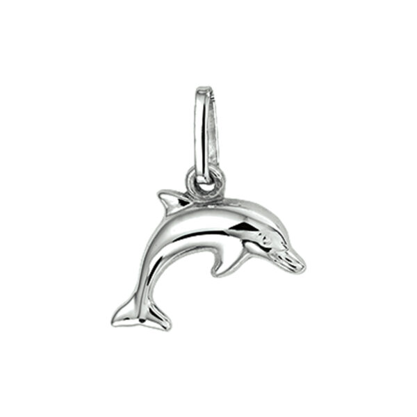 hanger dolfijn zilver gerhodineerd