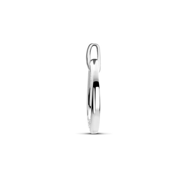 hanger druppel zirkonia 21 mm zilver gerhodineerd - Afbeelding 3