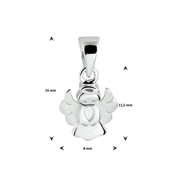 hanger engel zilver gerhodineerd - Afbeelding 4