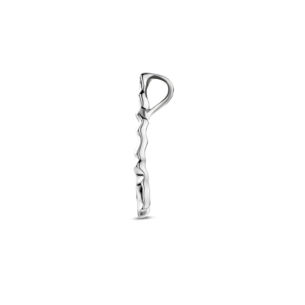 hanger gehamerd 16 mm zilver gerhodineerd - Afbeelding 3