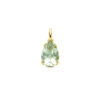 hanger groen amethist 18 mm 14K geelgoud
