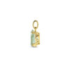 hanger groen amethist 18 mm 14K geelgoud - Afbeelding 3