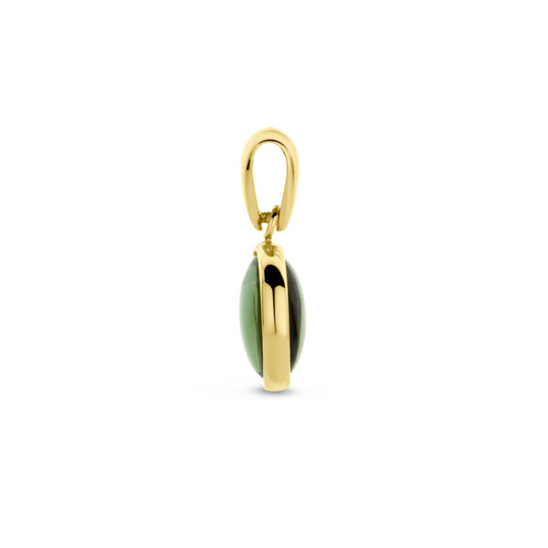 hanger groen toermalijn 14K geelgoud - Afbeelding 3