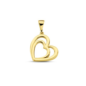 hanger hart 14K geelgoud