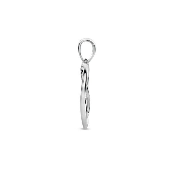 hanger hart en infinity zirkonia zilver gerhodineerd - Afbeelding 3