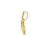 hanger hart gescratcht diamant 0.04ct h si 14K geelgoud - Afbeelding 3