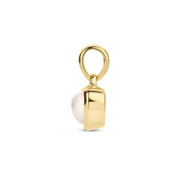 hanger hart maansteen 14K geelgoud - Afbeelding 3