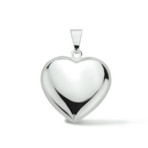 hanger hart zilver gerhodineerd