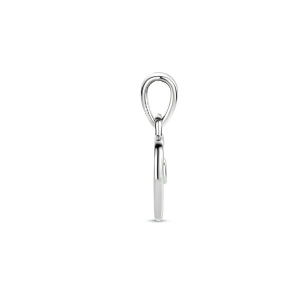 hanger hart zirkonia zilver gerhodineerd - Afbeelding 3