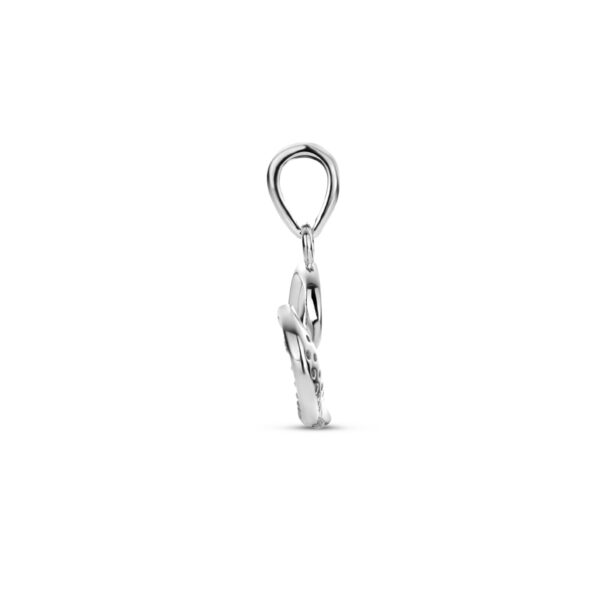 hanger hart zirkonia zilver gerhodineerd - Afbeelding 3