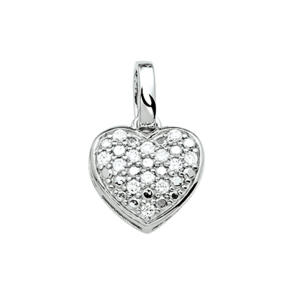 hanger hart zirkonia zilver gerhodineerd