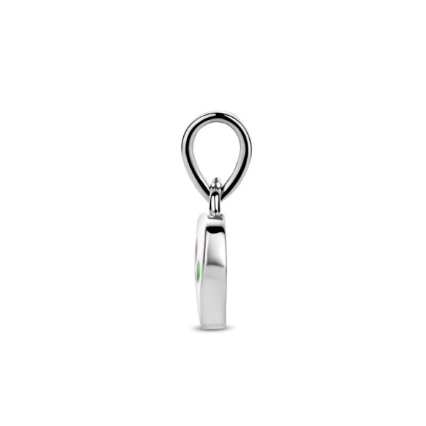 hanger hartje hondenpoten 13 mm zilver gerhodineerd - Afbeelding 3