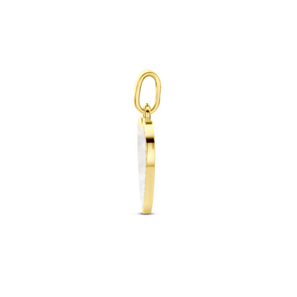 hanger hartje parelmoer 14K geelgoud - Afbeelding 3