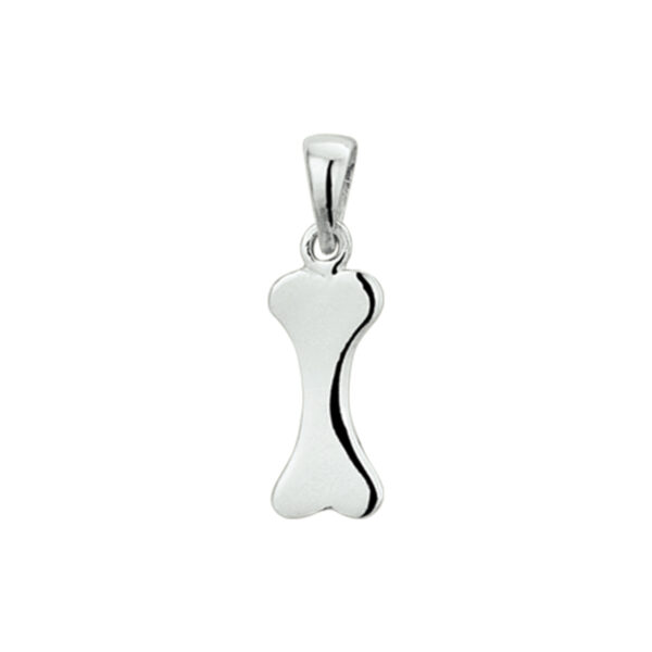 hanger hondenbot zilver gerhodineerd