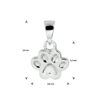hanger hondenpoot zilver gerhodineerd - Afbeelding 4
