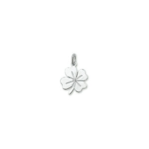 hanger klavertje zilver gerhodineerd