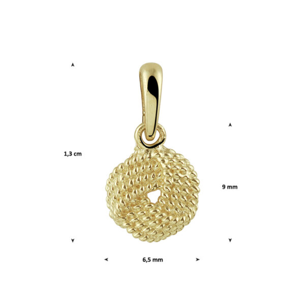 hanger knoop 14K geelgoud - Afbeelding 2
