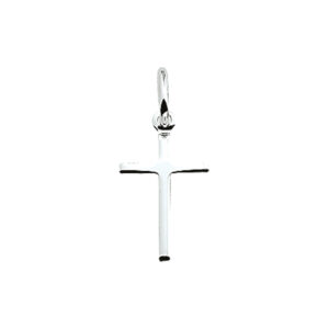 hanger kruis zilver wit