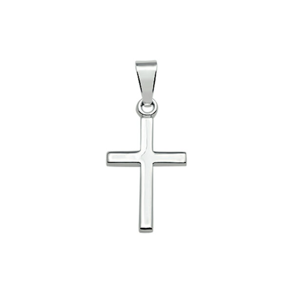 hanger kruis zilver wit