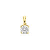 hanger lab grown diamant 0.50ct h si 10 mm 14K geelgoud